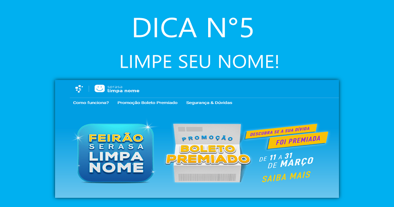 DICA5 - 7 Top Dicas para Sair das Dívidas e Virar um  Investidor